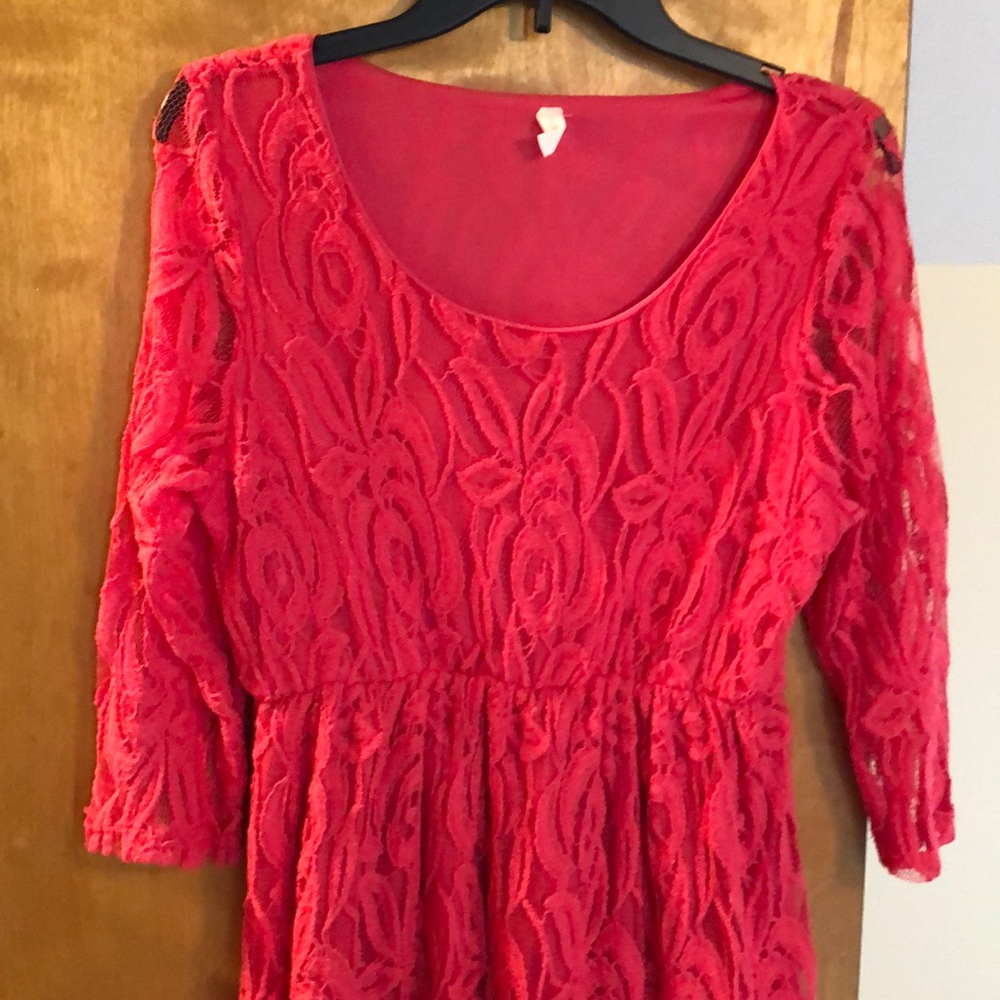 Hot Pink PinkBlush Maternity Long-sleeve Blouse